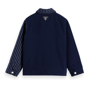 Scotch & Soda - Chaqueta estilo entrenador de rayas | Azul marino