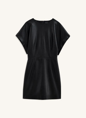 Anine Bing - Zelie Vestido de Cuero | Negro