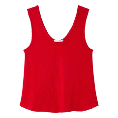 American Vintage - Top de tirantes de algodón Sonoma | Rojo tomate