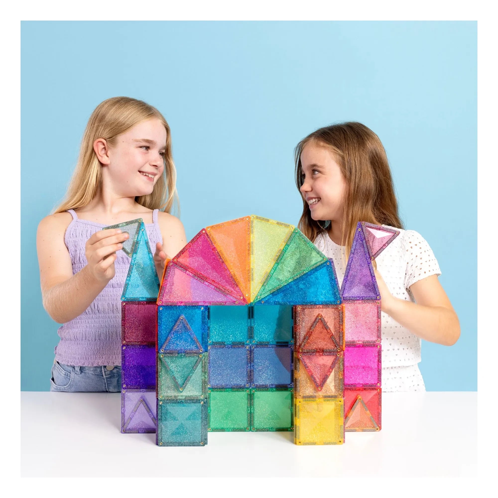 Connetix - Pack Castillo purpurina | Pastel