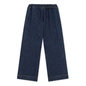 Petit Bateau - Organik Pamuklu Geniş Paça Jean | Lacivert