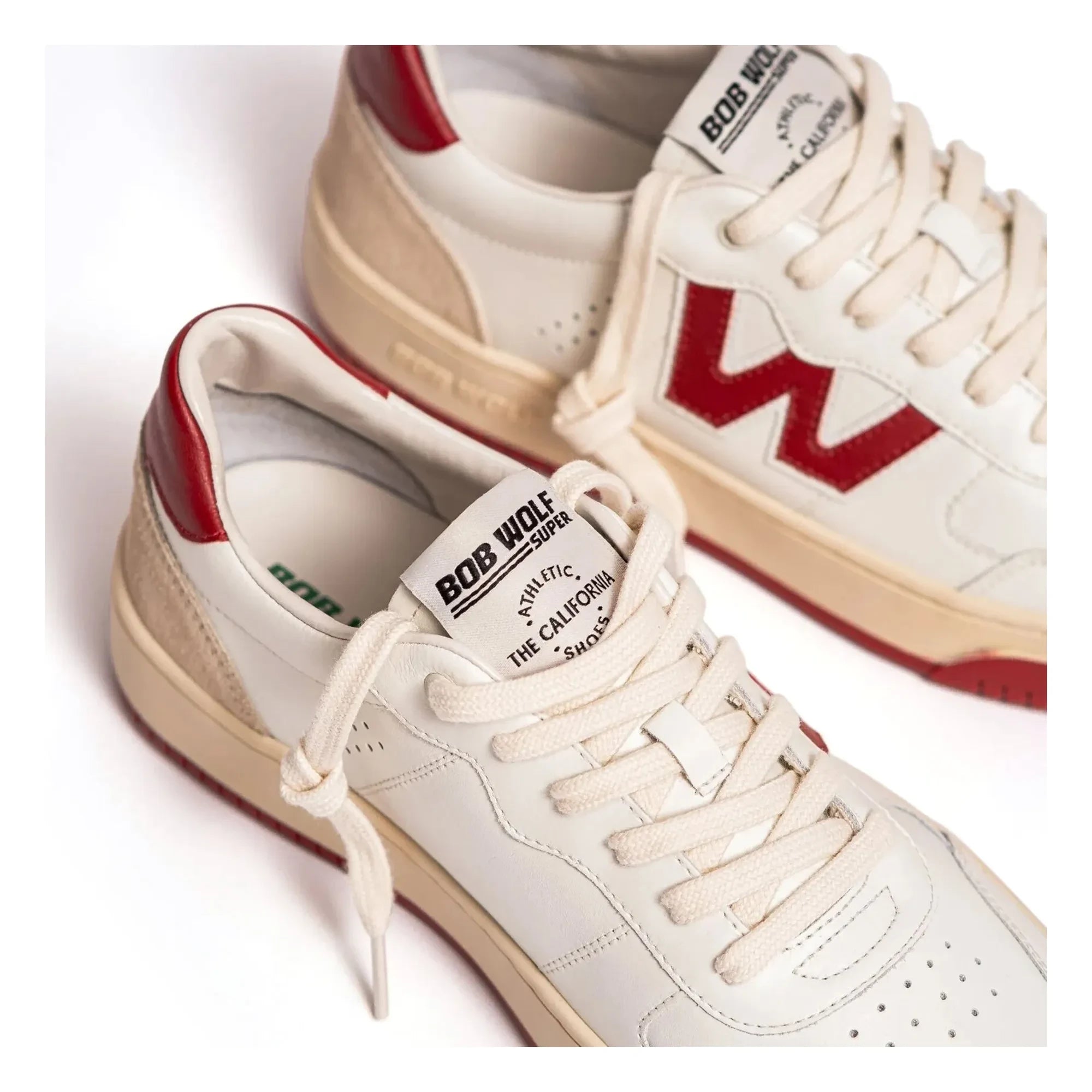 Bob Wolf - Zapatillas de Cuero y Ante Legacy | Rojo