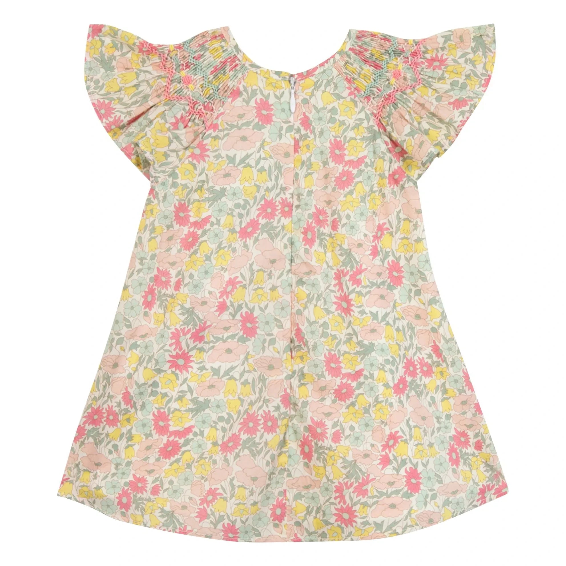 Tartine et Chocolat - Vestido fruncido floral | Amarillo