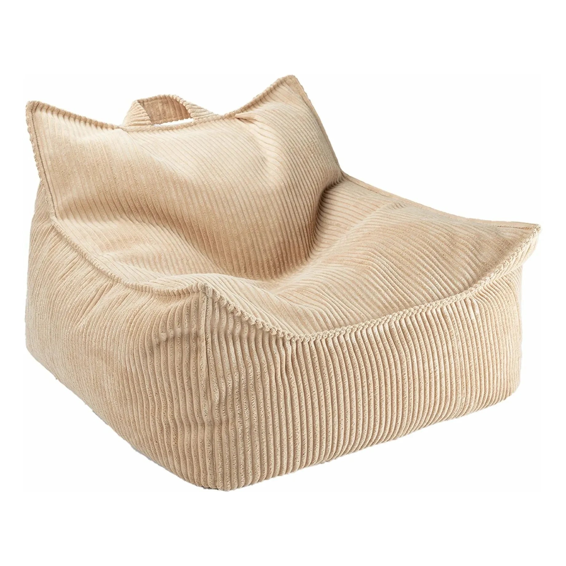 Wigiwama - Sillón de terciopelo | Marrón claro
