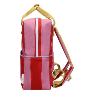 Sticky Lemon - Mochila rayada mediana | Fucsia