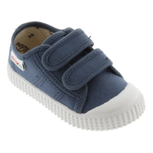 Victoria - Zapatillas deportivas de lona con velcro | Azul