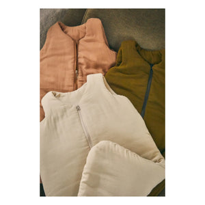 Poudre Organic - Saco de dormir para bebé de muselina de algodón doble | Rosa empolvado
