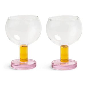 &Klevering - Vasos de Balanza - Set de 2 | Rosa
