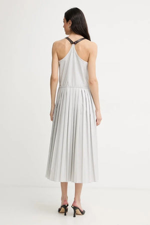 Vestido plisado de algodón Max&Co. MCORIBES