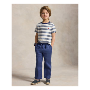 Ralph Lauren - Camiseta de rayas con logo | Azul