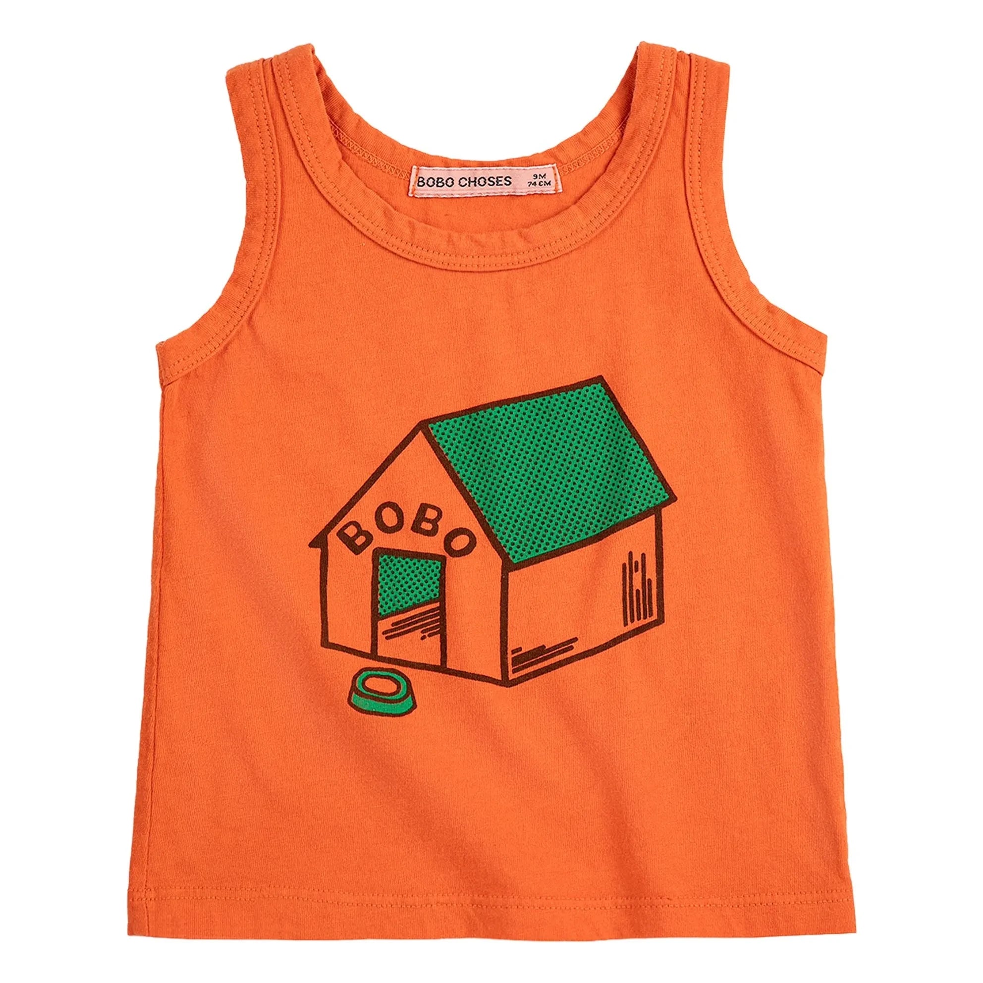 Bobo Choses - Camiseta sin mangas de algodón orgánico | Naranja