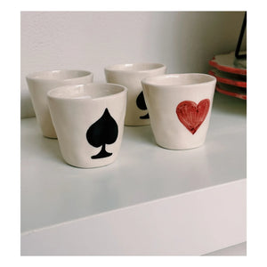 Anna + Nina - Taza de café expreso Ace of Spades | Negro