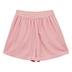 a.p - Shorts de Cuadros de Algodón | Rosa