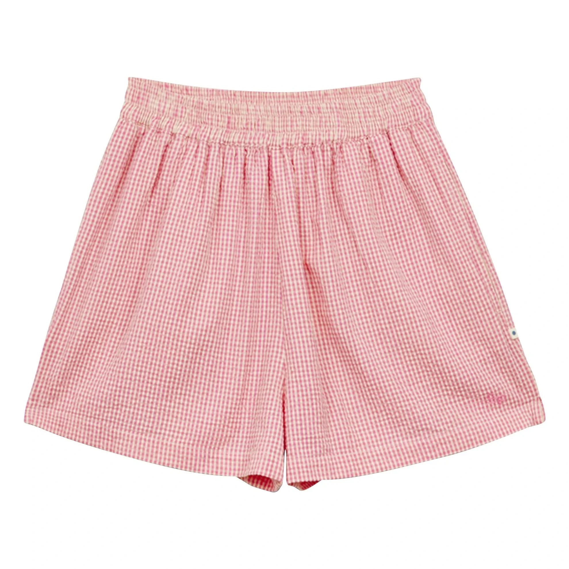 a.p - Shorts de Cuadros de Algodón | Rosa