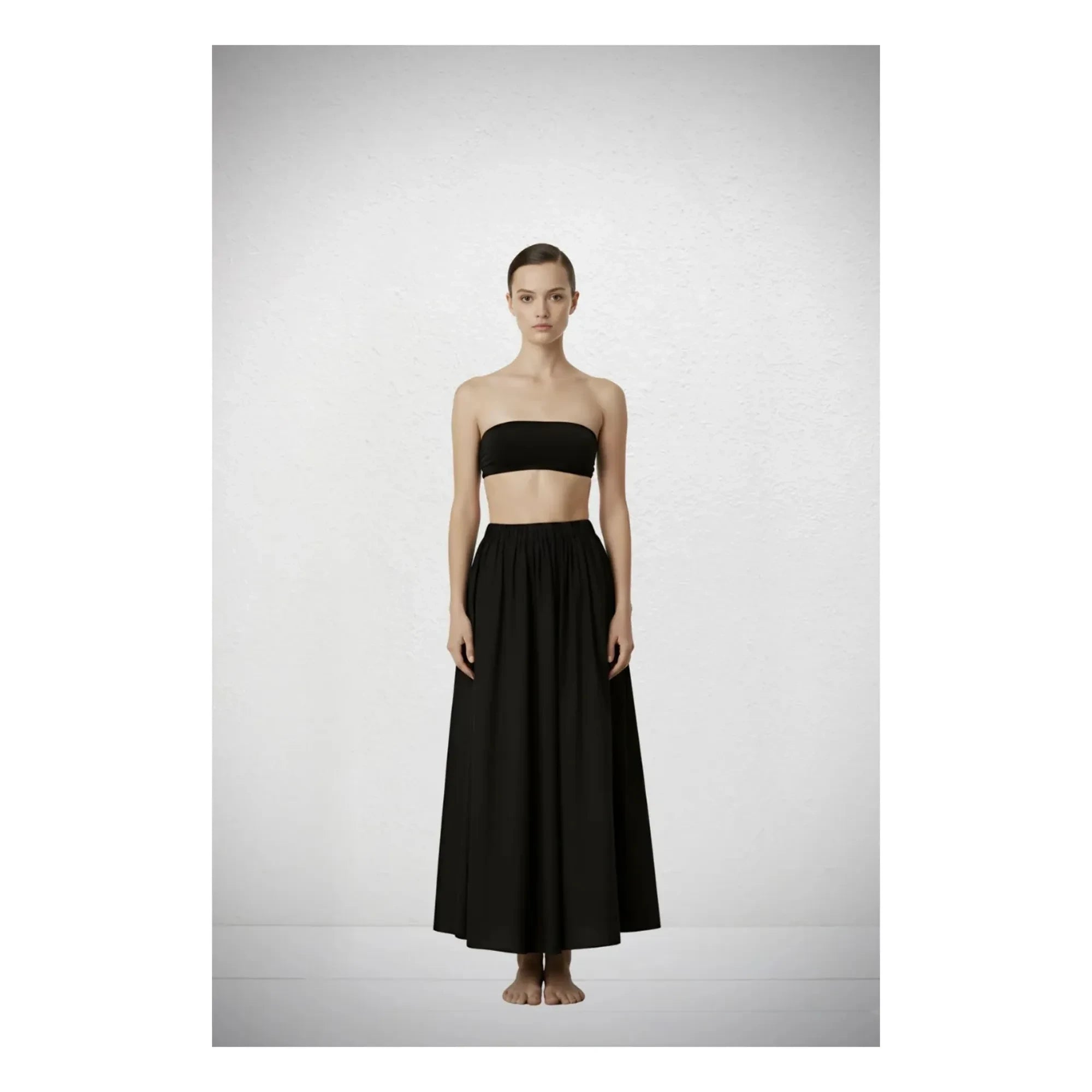 Vanessa Sposi - Falda Popelín | Negro