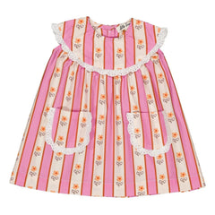 Hola Simone - Vestido a rayas Scarlett | Rosa