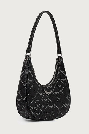 Bolso hobo de cuero sintético para mujer