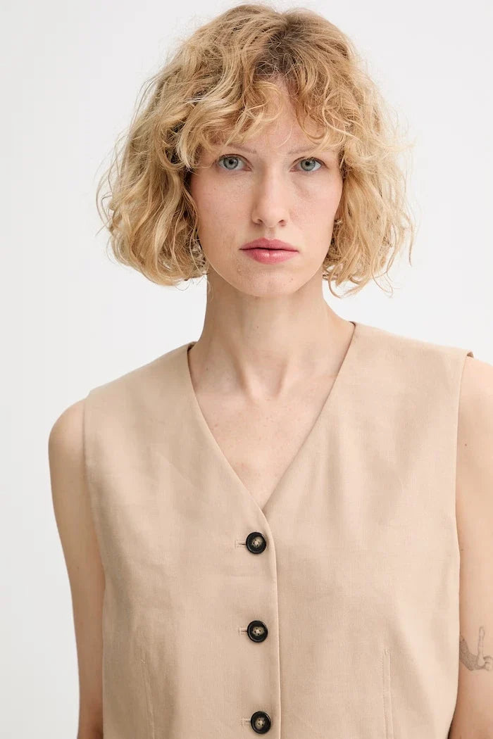 Marc O'Polo chaleco de lino para mujer
