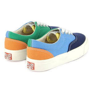Bonton - Zapatillas Skate con Elástico y Encaje | Azul Marino