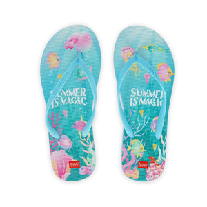 Legami - Talla 40/41 Slim Summer is Magic Chanclas