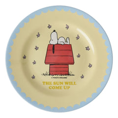 Rice - The Sun Will Come Up plato de melamina - Rice x Snoopy | Crema