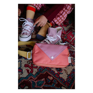 Sticky Lemon - Riñonera Checkerboard Banana Bag pequeña | Rosa empolvado