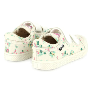 Bonton - Zapatillas Izy con flores y rayas | Crudo