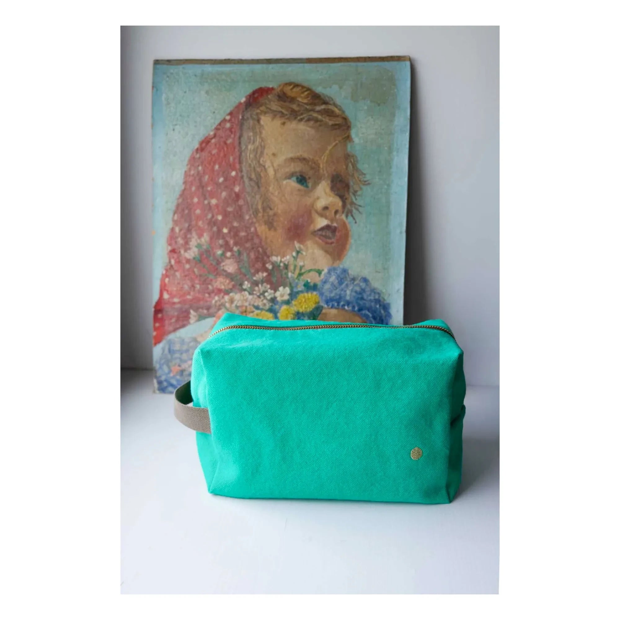 La cerise sur le gâteau - Neceser Iona cube | Verde menta