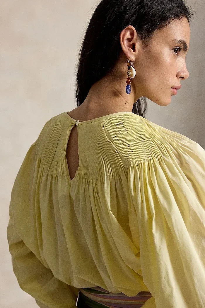 Blusa de algodón para mujer Polo Ralph Lauren