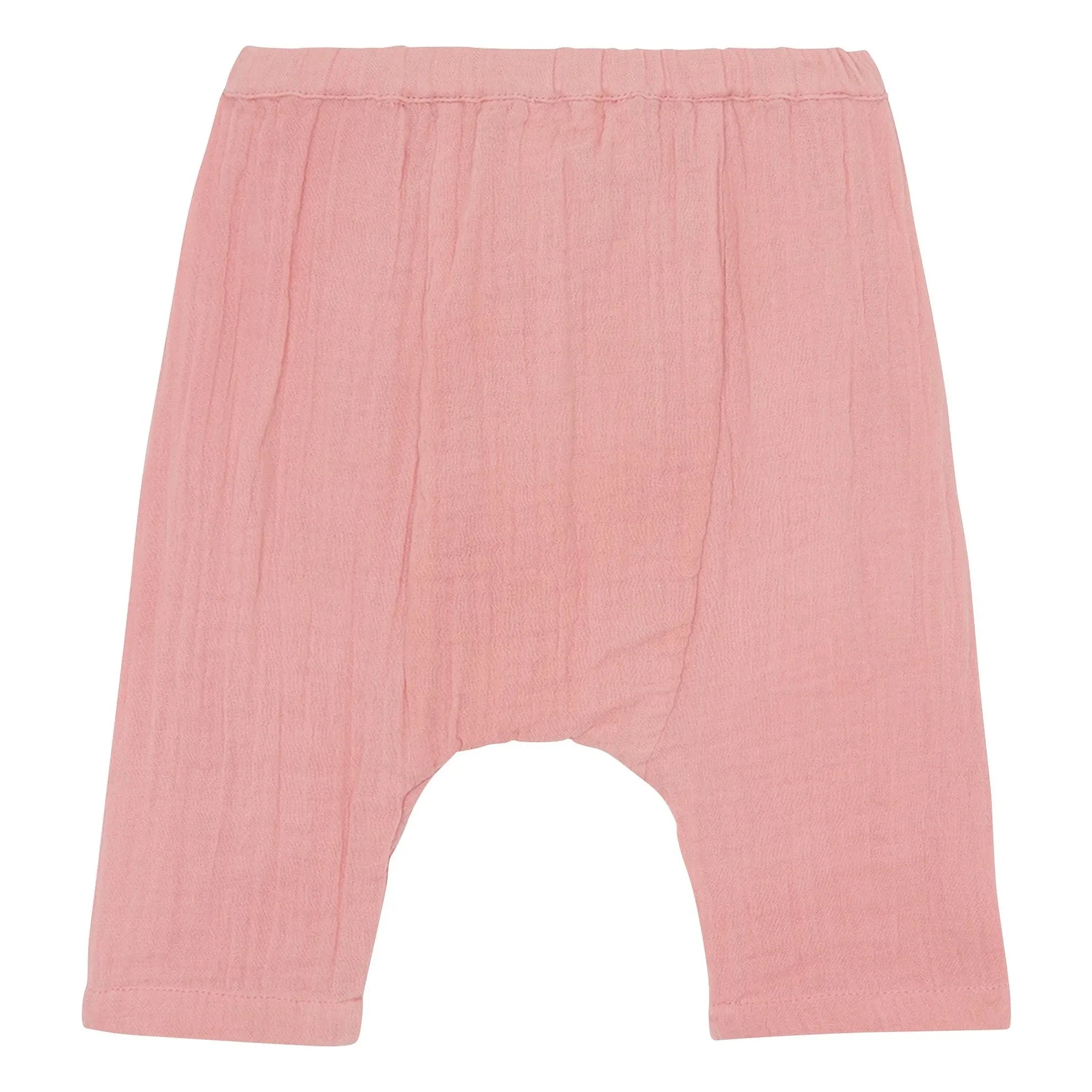 Bonton - Laos Pantalones de Gasa de Algodón | Rosa