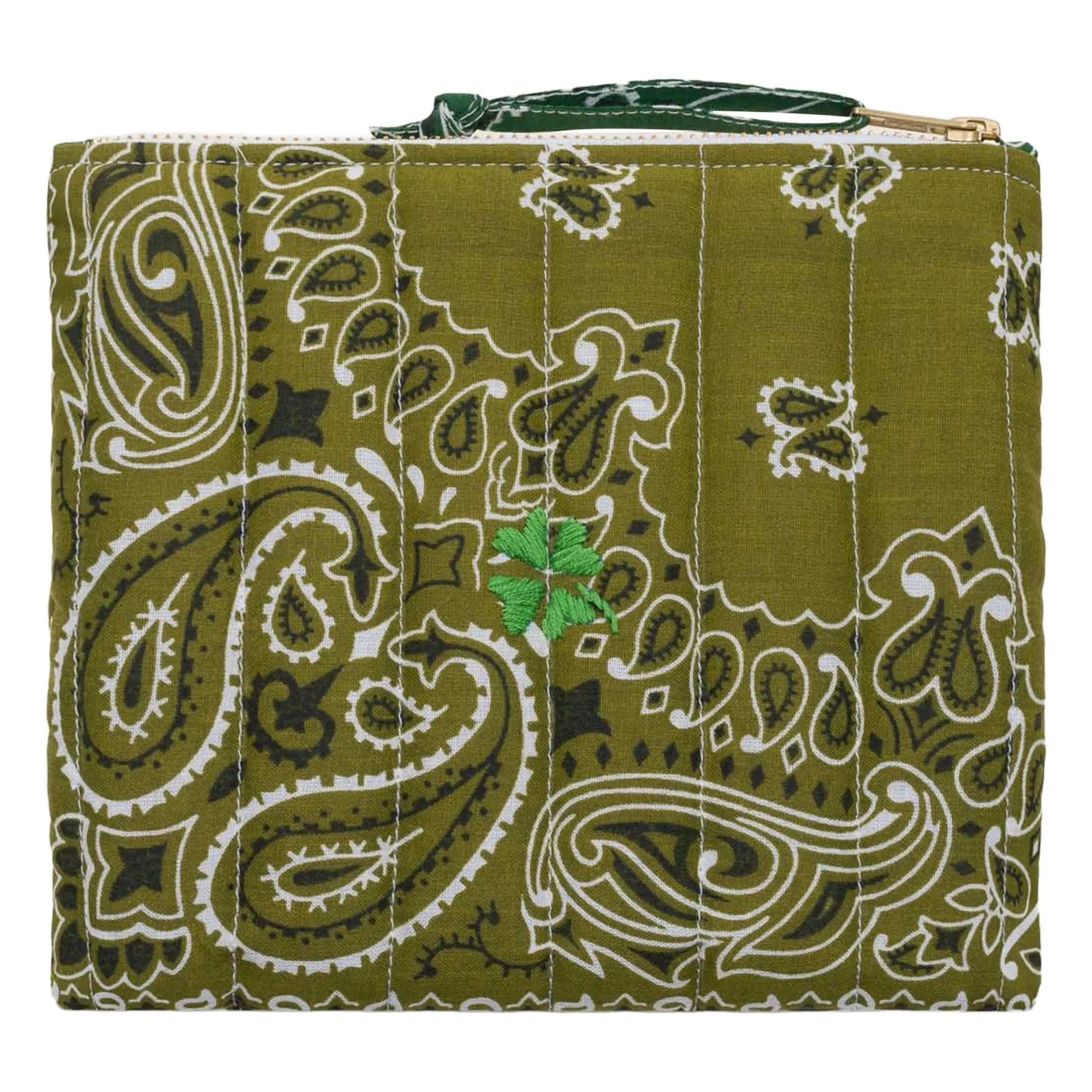 Call it by your name - Monedero Acolchado con Cremallera Mini Trébol | Bronce