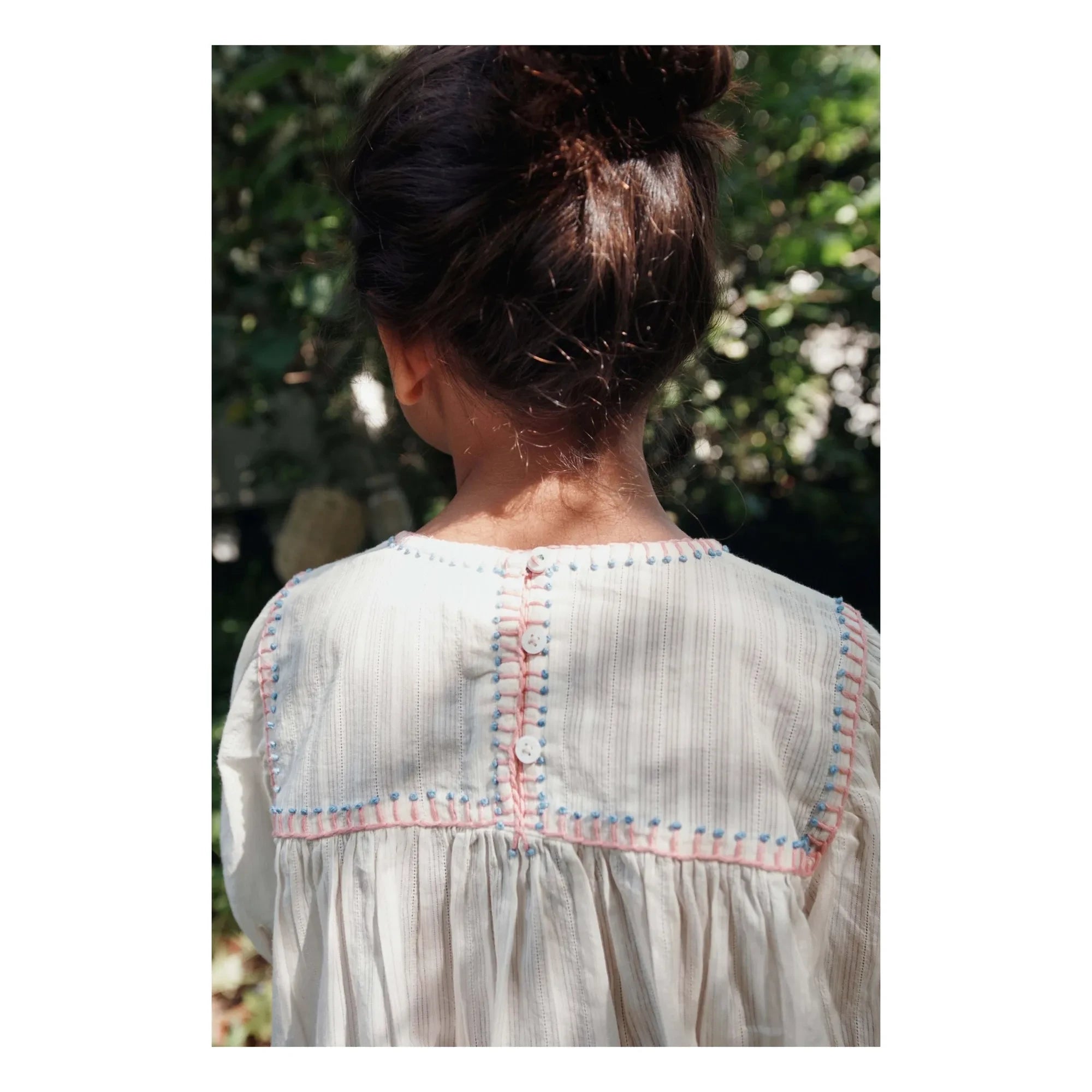 Emile et Ida - Blusa bordada | Crema