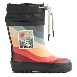 Wheat - Botas de agua Thermo Print | Negro