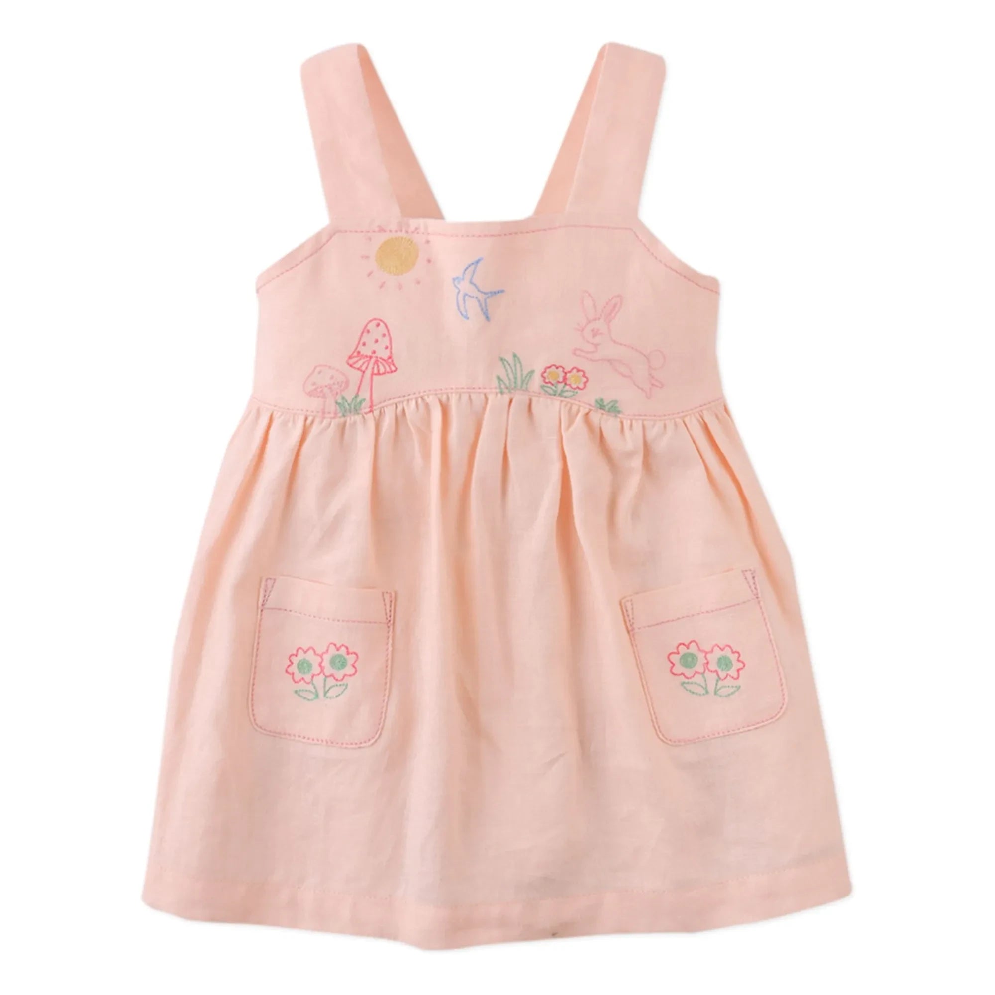 Gingersnaps - Vestido bordado Kayla | Rosa pálido