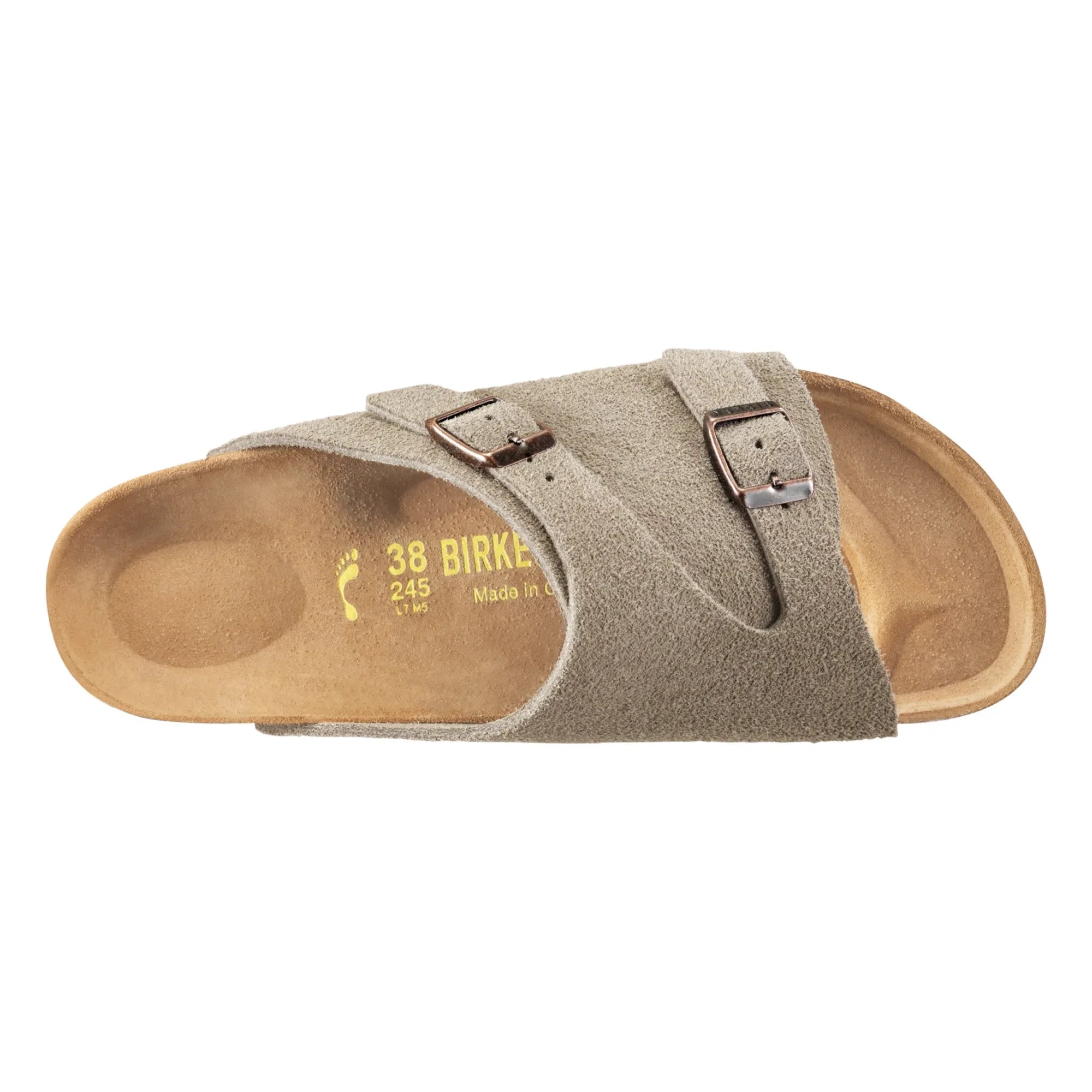 BIRKENSTOCK - Sandalias de Horma Estrecha Zurich | Marrón grisáceo