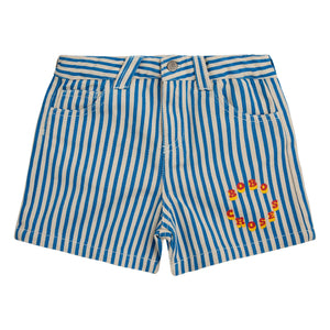 Bobo Choses - Pantalón corto a rayas | Azul marino
