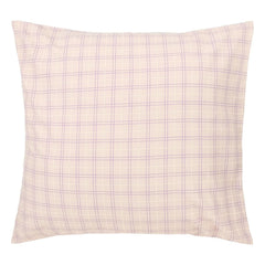 Nobodinoz - Funda de almohada con estampado a cuadros Sheldon | Rosa
