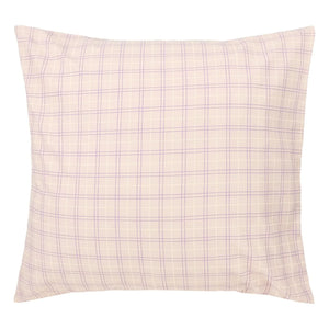 Nobodinoz - Funda de almohada con estampado a cuadros Sheldon | Rosa