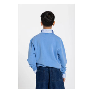 Smallable Kid - Sudadera Arlo de algodón orgánico | Azul real