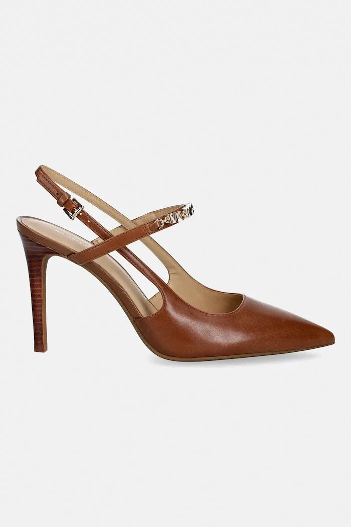 MICHAEL Michael Kors Dina Flex High Sling Pump Zapatos de tacón fino de cuero