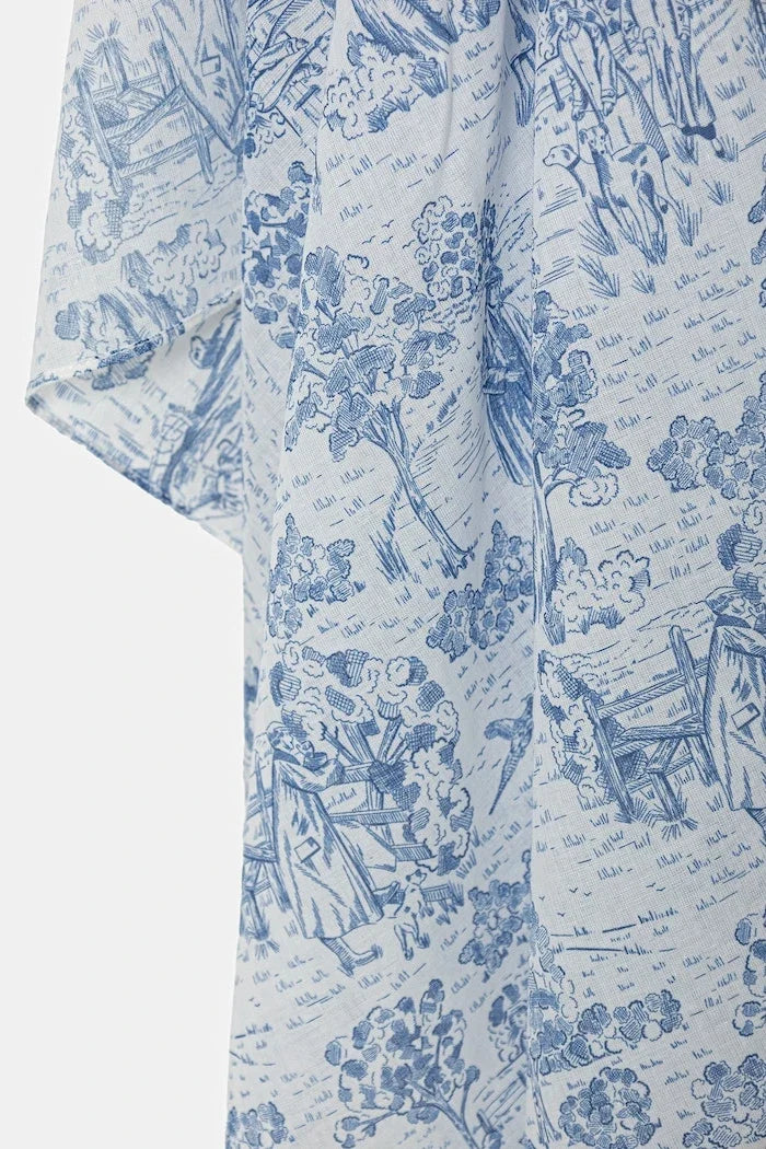 Foulard de algodón Barbour Wisteria para mujer