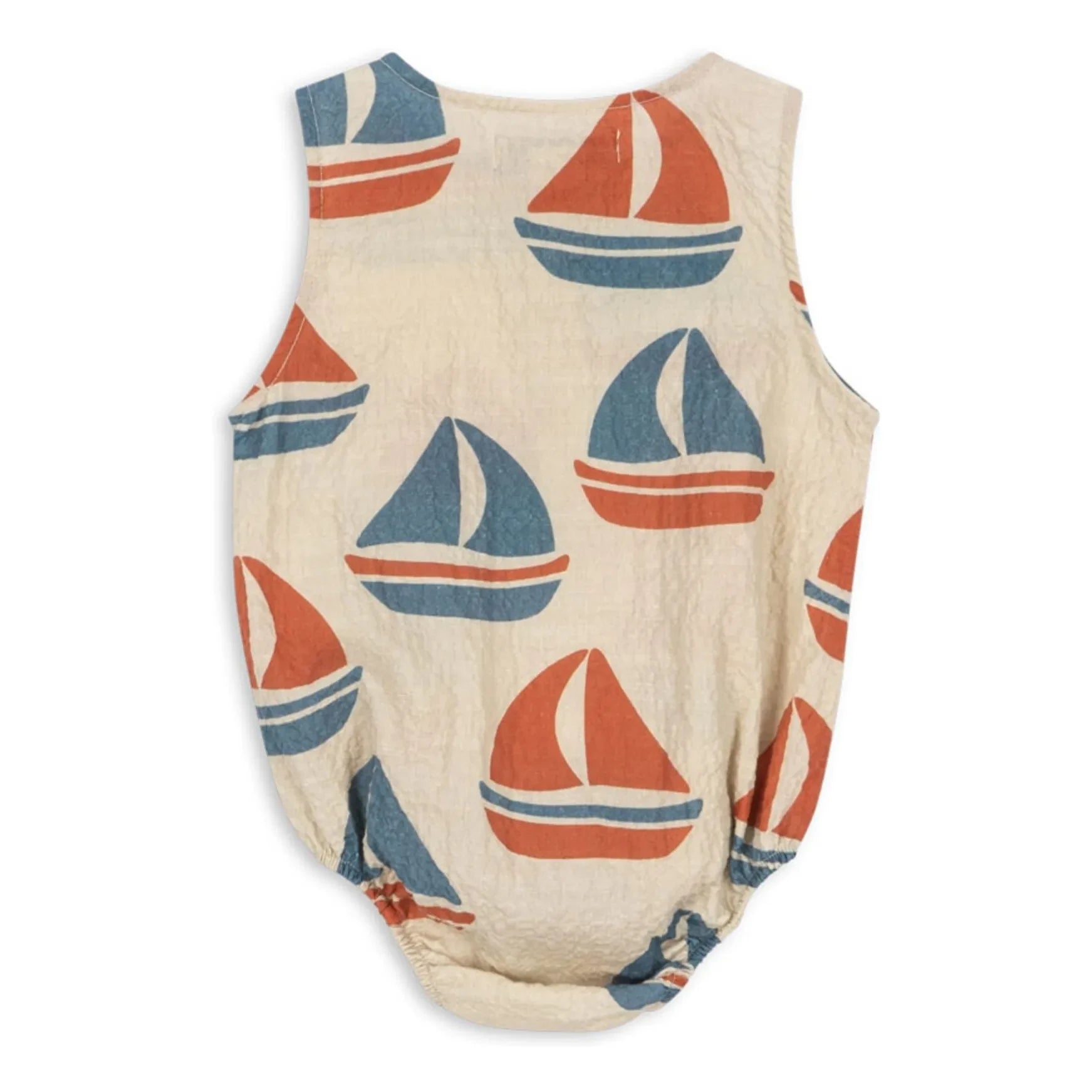 Konges Sløjd - Mono de algodón orgánico Elliot Bateaux | Beige