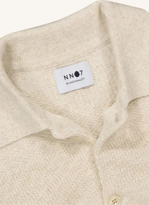 NN.07 - Chaqueta de Algodón y Lino Troy 6575 | Natural