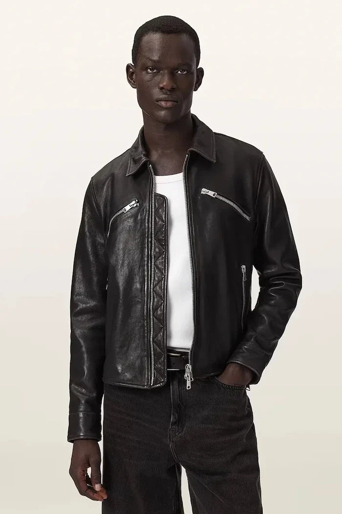Chaqueta de cuero para hombre AllSaints VERDI