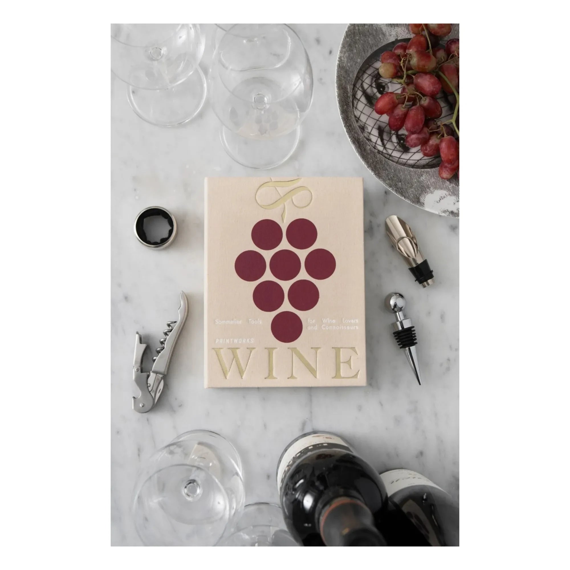 PrintWorks - Set de accesorios de vino
