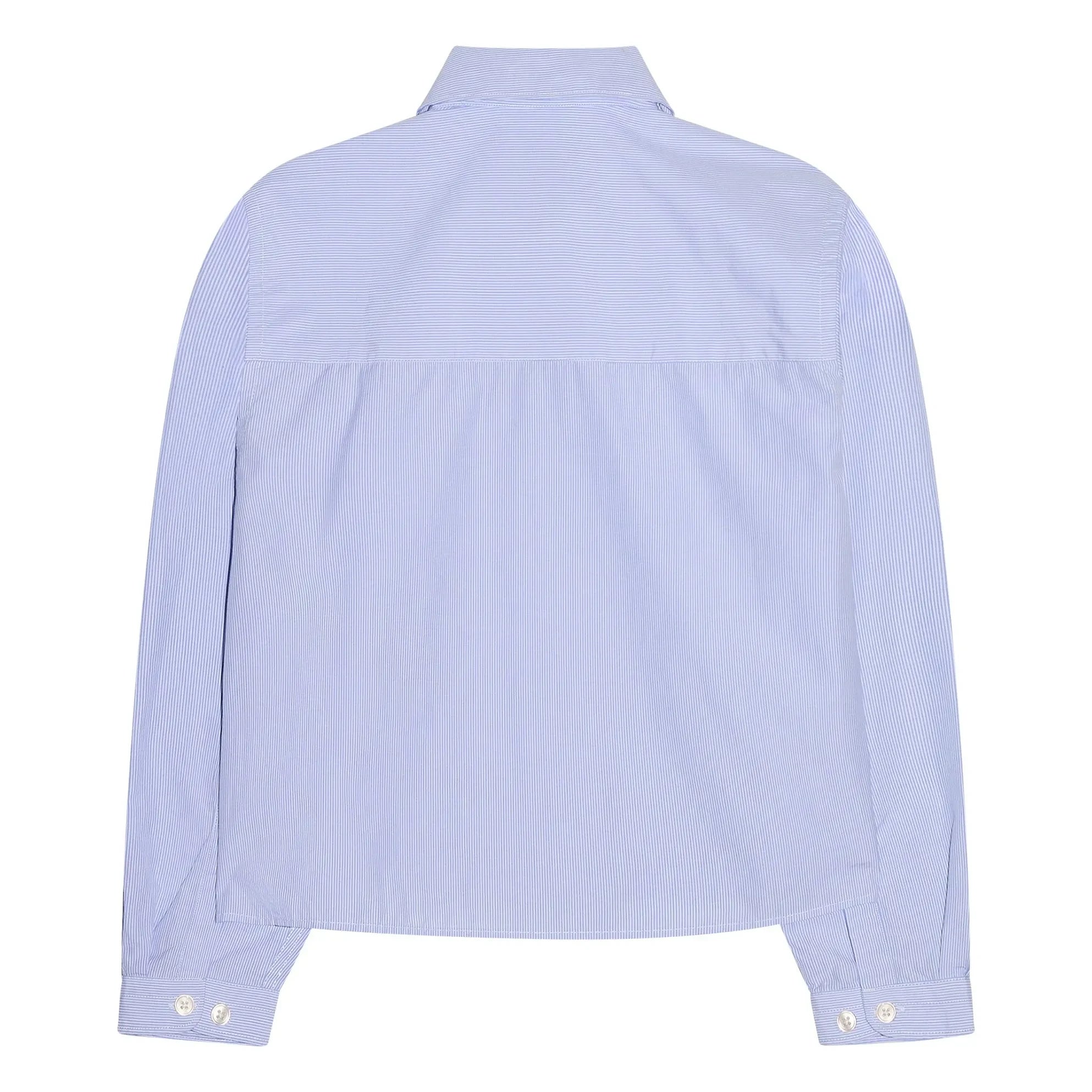 Smallable Kid - Camisa Corta de Rayas Clara | Azul Claro