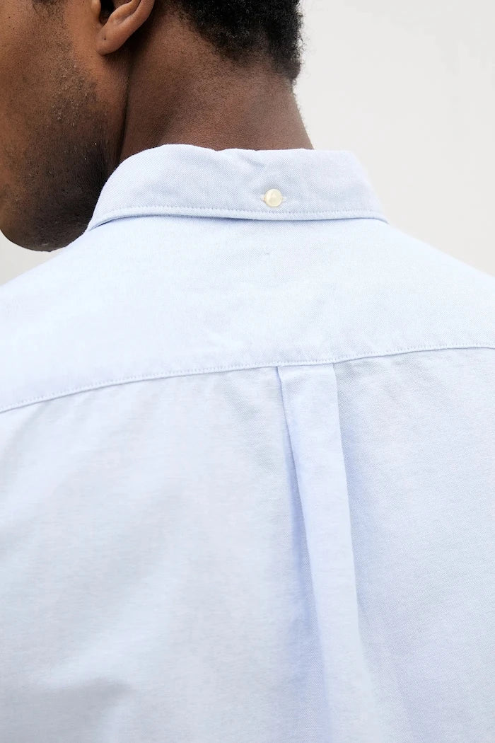 Camisa de hombre Barbour de algodón Oxford Oxtown de manga corta entallada