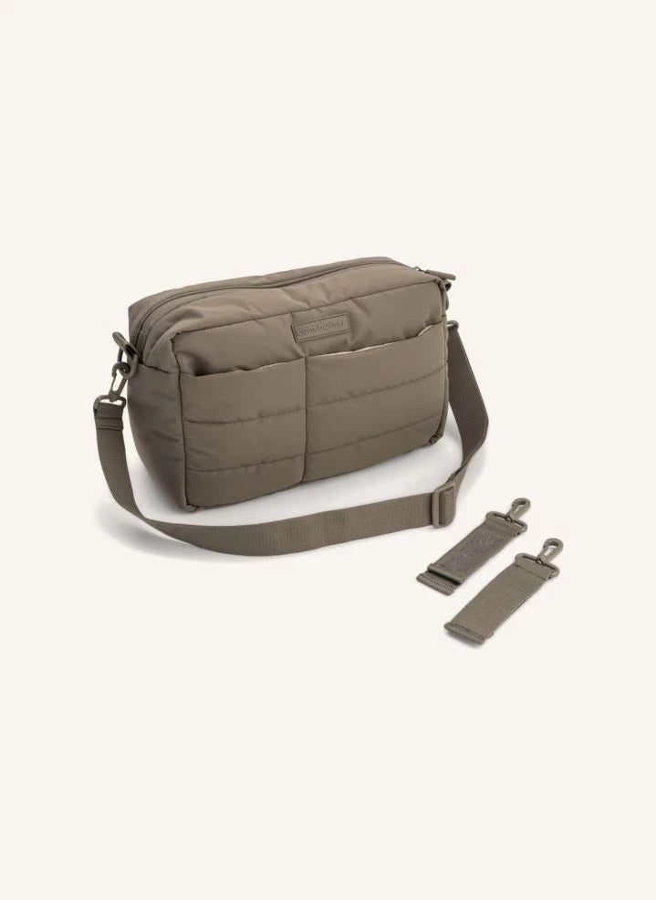 Done by deer - Bolso de cochecito acolchado | Marrón topo