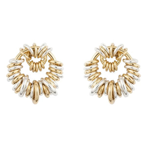 Sigal - Aretes de clic | Oro/Plata