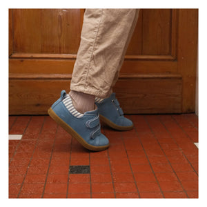 Zapatillas rayadas de gamuza Lazare - Mahaut | Azul denim